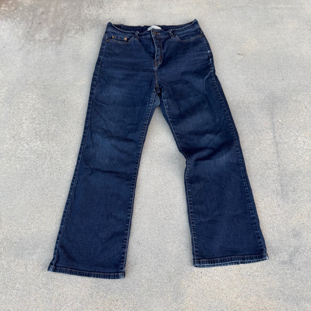 Levi's 512 Perfectly Slimming Bootcut Jeans Dark Wash Blue Denim 14 S/C
